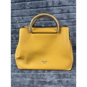 DUNE London Yellow 3 Pocket Top Handle Bag